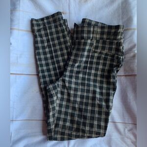 SOHO Black Plaid Skinny Pants Size Small